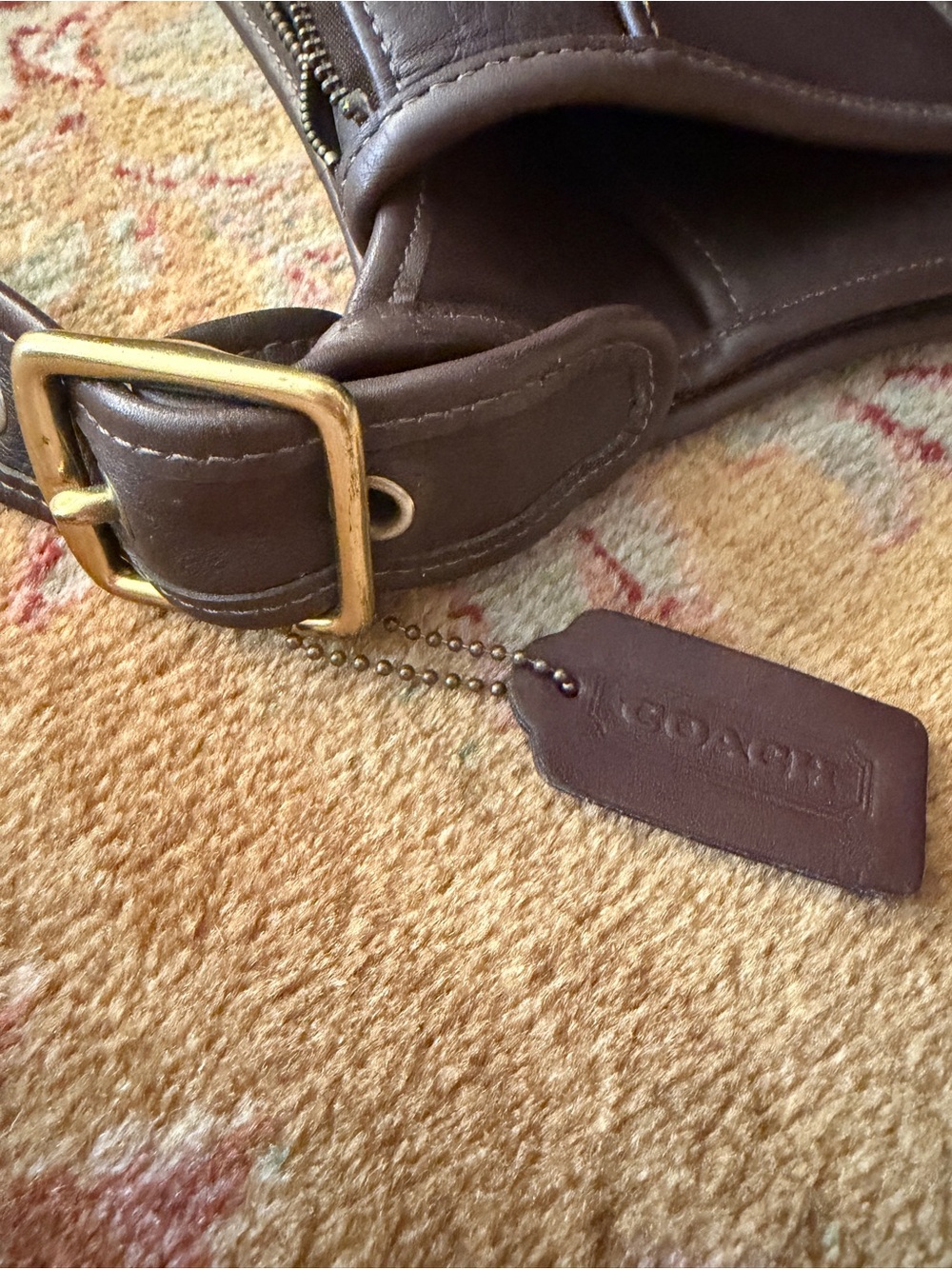 Complete Vintage 1997 Coach Legacy Zip Bag 9966 with Coach Hang Tag! - Picture 12 of 13
